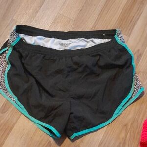 Black and Teal  Tarea Women's Shorts